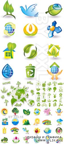 Eco and nature icons