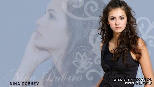 Нина Добрев  - обои с актрисой исполнившей главную роль в сериале "Дневники вампира"