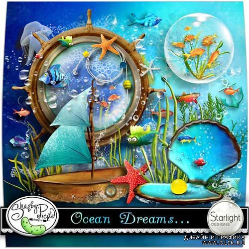 Морской скрап-набор - Мечты о море 