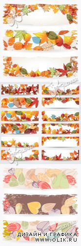 Autumn leaves banners 0239