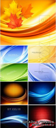 Colorful wavy backgrounds