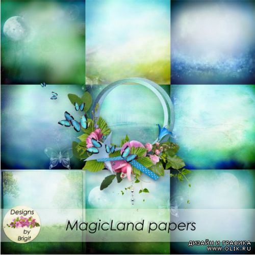 Цветочный скрап-набор- MagicLand