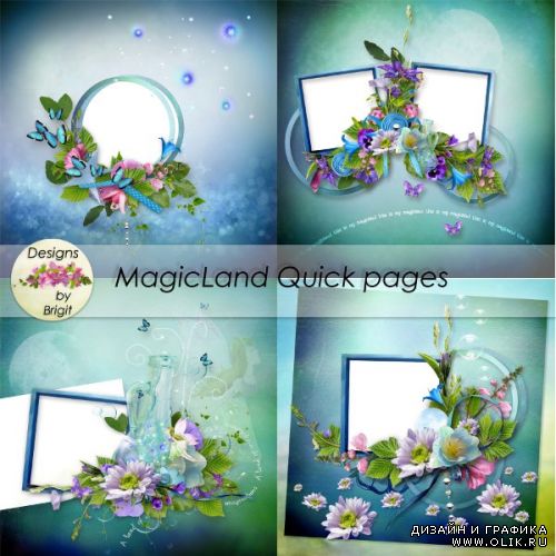Цветочный скрап-набор- MagicLand