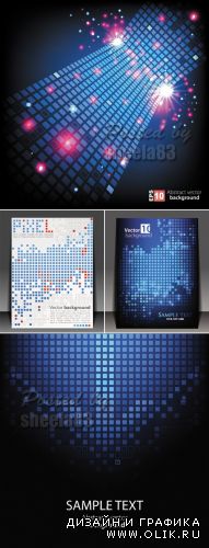 Abstract Pixel Backgrounds Vector