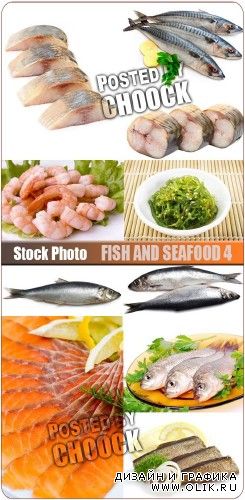 Рыба и морепродукты 4 - растровый клипарт