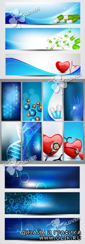 Set of medical banners 0252