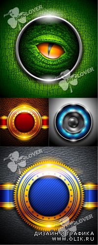 Background with bright circles 0254