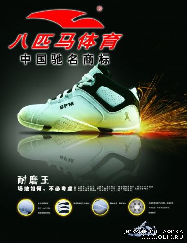 Спортивная обувь ( плакат )