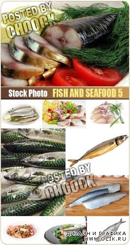 Рыба и морепродукты 5 - растровый клипарт