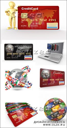 Кредитные карточки - векторный клипарт