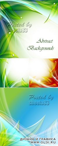 Color Abstract Backgrounds Vector