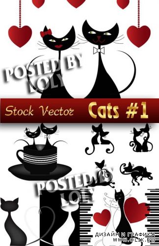 Чудесные котята #1 - Векторный клипарт