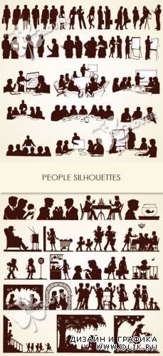 People silhouettes 0266