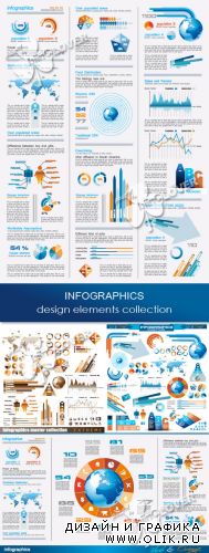 Infographics design elements collection 0266