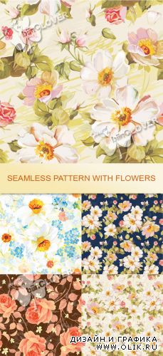 Seamless pattern with flowers 0267