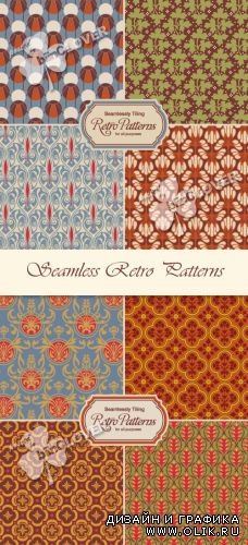 Seamless retro patterns 0268