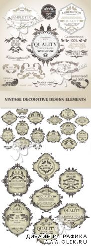 Vintage decorative design elements 0271