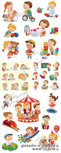 Cute cartoon children 0292