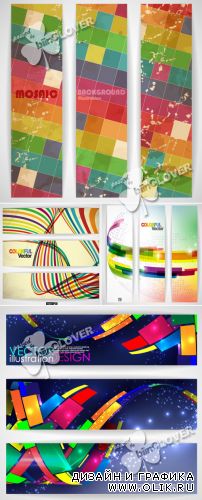 Abstract colorful banners 0293