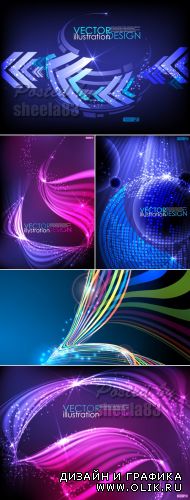 Sparkling Abstract Backgrounds Vector