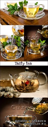 Ароматный чай- растровый клипарт