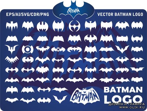 Vector Batman Logo / Логотипы в стиле Бетмена
