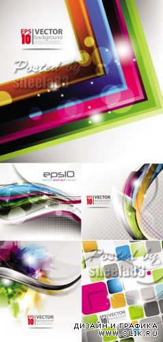 Multicolor Abstract Backgrounds Vector 2