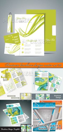 Бизнес брошюра часть 20 | Business brochure design vector set 20