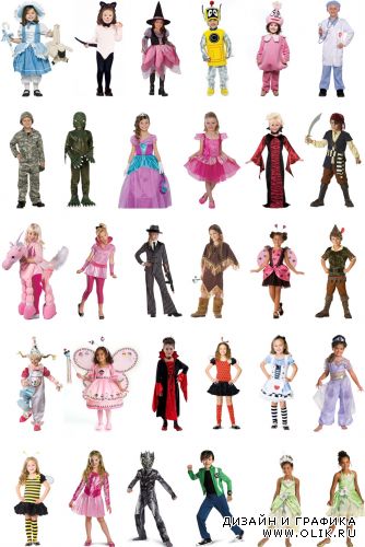 Дети в костюмах на Хэллоуин / Children in costumes for Halloween