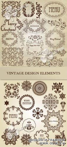Vintage design elements 0302