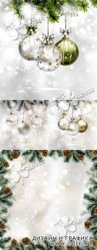 Silver Christmas background 0302