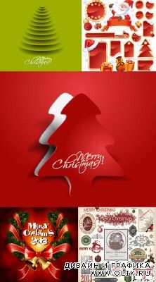 New Year's and Christmas Vector Collection vol.5