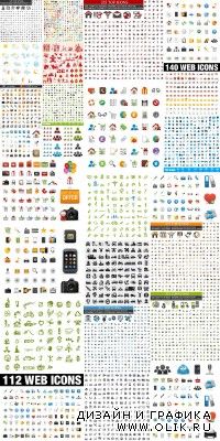 Icons Elements Mega Vector Collection