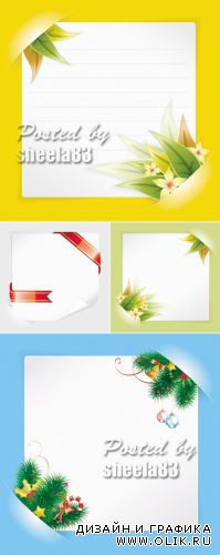 White Paper Sheets Vector