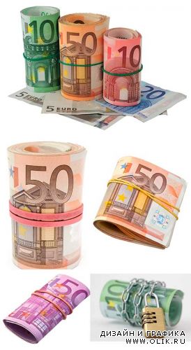 Ролл Евро банкнот | Roll of Euro Banknotes