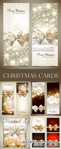 Christmas Greeting Cards Vector
