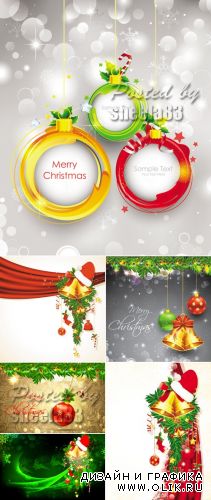 Christmas and New Year 2013 Vector 2