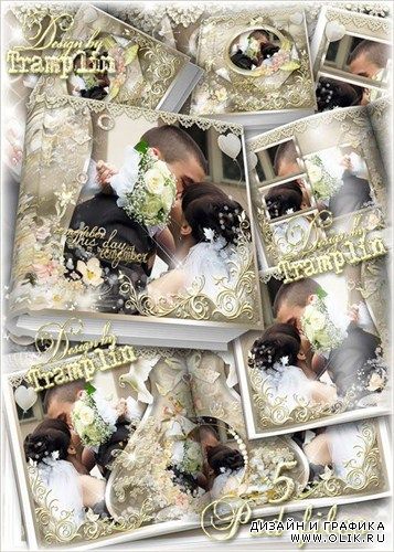 Свадебная фото книга – И поцелуев нежность и россыпи цветов