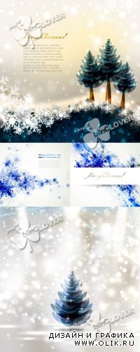 Christmas background with snowflakes 0319