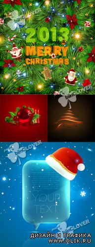 Christmas design with ball, candles and ribbon 0321