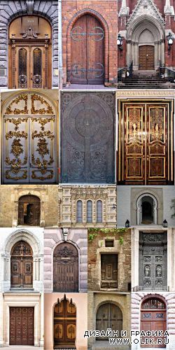 Растровый клипарт - двери, ворота, арки