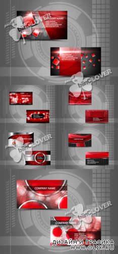 Template of business cards 0362