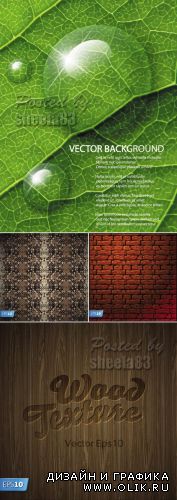 Realistic Natural Backgrounds Vector
