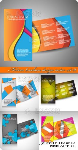 Брошюры современный дизайн часть 26 | Modern brochure design vector set 26