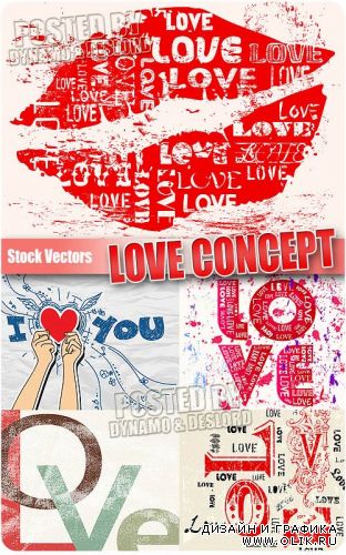 Любовь: концепция - Векторный клипарт