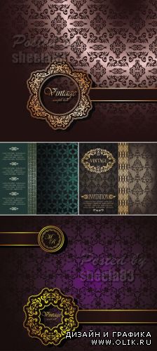 Vintage Classical Backgrounds Vector