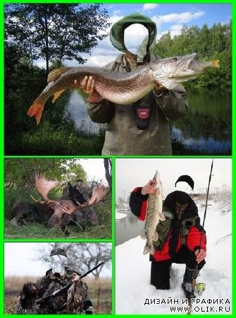 Шаблоны мужские охота и рыбалка