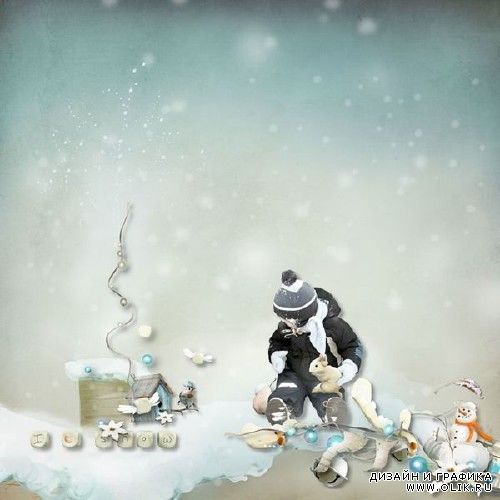 Зимний скрап-набор - Танец снежных хлопьев
