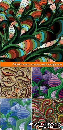 Разноцветные креативные бесшовные фоны | Colorful creative seamless vector backgrounds