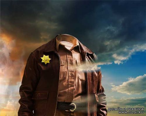 шаблон мужской-грамила шериф